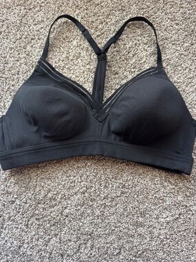 Athleta Black Padded Racerback Bralette